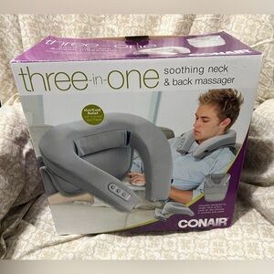 Brand New CONAIR Three-in-One Soothing Neck & Back Massager.